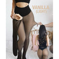 Fleece-Lined Sheer Tights: The Bare-Leg Look, Winter-Proof