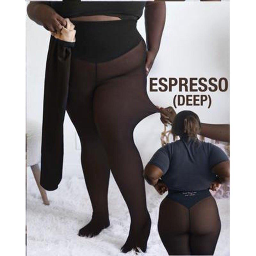 Fleece-Lined Sheer Tights: The Bare-Leg Look, Winter-Proof