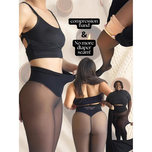Fleece-Lined Sheer Tights: The Bare-Leg Look, Winter-Proof
